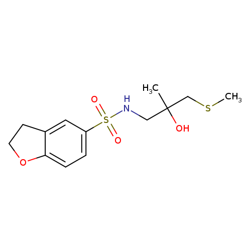N-[2-hydroxy-2-methyl-3-(methylsulfanyl)propyl]-2,3-dihydro-1-benzofuran-5-sulfonamide