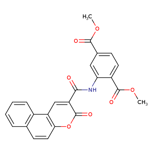 1,4-dimethyl 2-{3-oxo-3H-benzo[f]chromene-2-amido}benzene-1,4-dicarboxylate