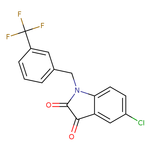 1H-Indole-2,3-dione, 5-chloro-1-[[3-(trifluoromethyl)phenyl]methyl]-