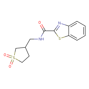 N-[(1,1-dioxo-1lambda6-thiolan-3-yl)methyl]-1,3-benzothiazole-2-carboxamide