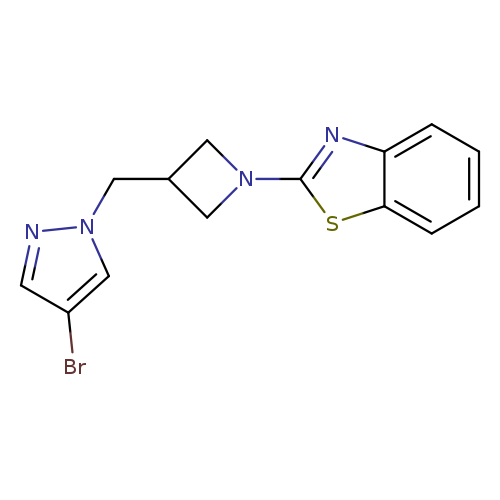 2-{3-[(4-bromo-1H-pyrazol-1-yl)methyl]azetidin-1-yl}-1,3-benzothiazole
