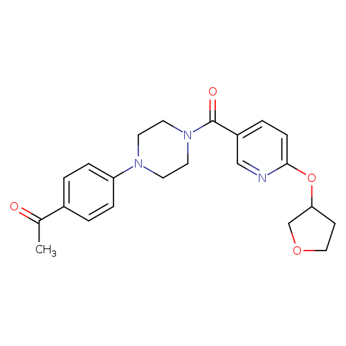 1-(4-{4-[6-(oxolan-3-yloxy)pyridine-3-carbonyl]piperazin-1-yl}phenyl)ethan-1-one