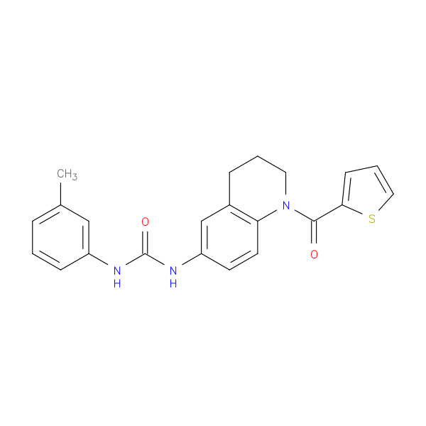 1-(3-methylphenyl)-3-[1-(thiophene-2-carbonyl)-1,2,3,4-tetrahydroquinolin-6-yl]urea