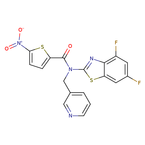 N-(4,6-difluoro-1,3-benzothiazol-2-yl)-5-nitro-N-[(pyridin-3-yl)methyl]thiophene-2-carboxamide