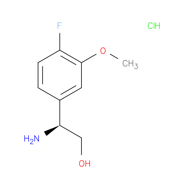 (S)-2-AMINO-2-(4-FLUORO-3-METHOXYPHENYL)ETHAN-1-OL HCL