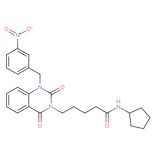 N-cyclopentyl-5-{1-[(3-nitrophenyl)methyl]-2,4-dioxo-1,2,3,4-tetrahydroquinazolin-3-yl}pentanamide