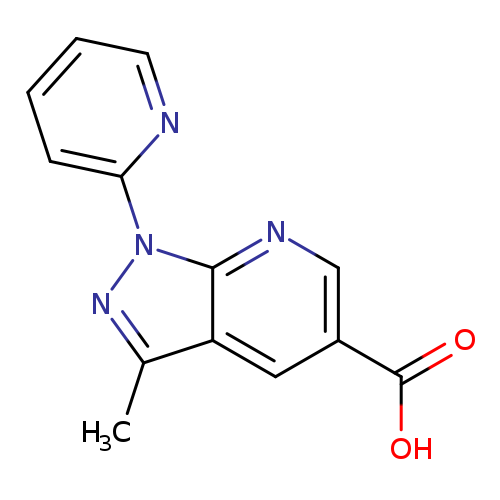 3-methyl-1-(pyridin-2-yl)-1H-pyrazolo[3,4-b]pyridine-5-carboxylic acid