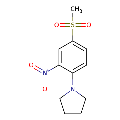 1-[4-(Methylsulfonyl)-2-nitrophenyl]pyrrolidine