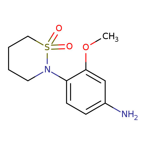 2-(4-amino-2-methoxyphenyl)-1lambda6,2-thiazinane-1,1-dione