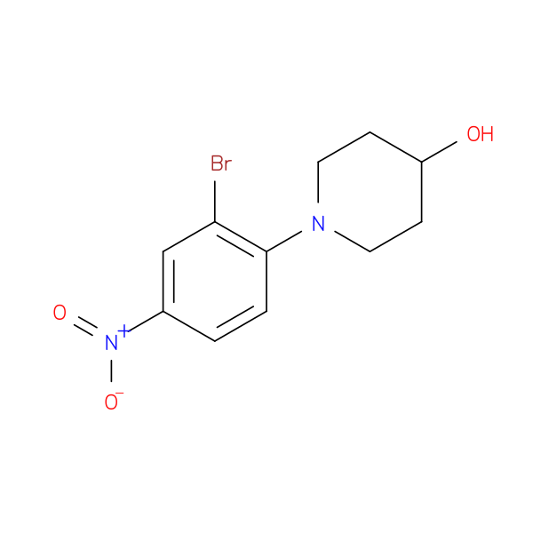 1-(2-Bromo-4-nitrophenyl)-4-hydroxypiperidine
