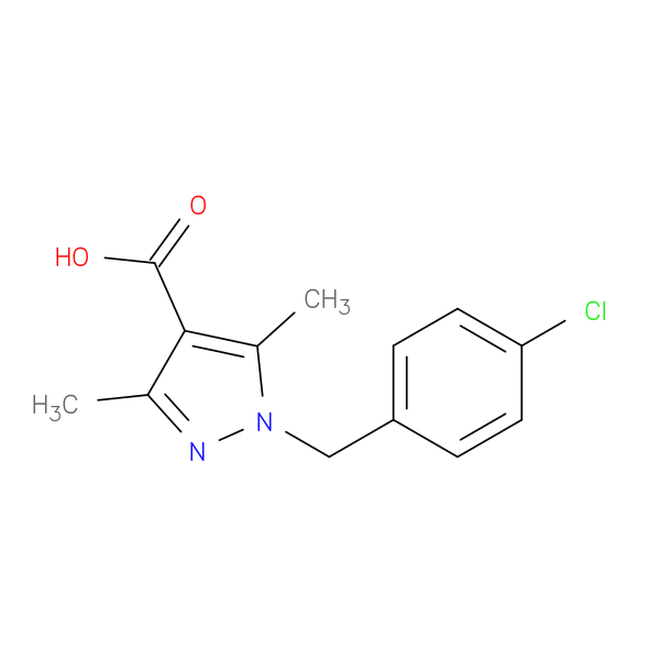 1-[(4-chlorophenyl)methyl]-3,5-dimethyl-1H-pyrazole-4-carboxylic acid