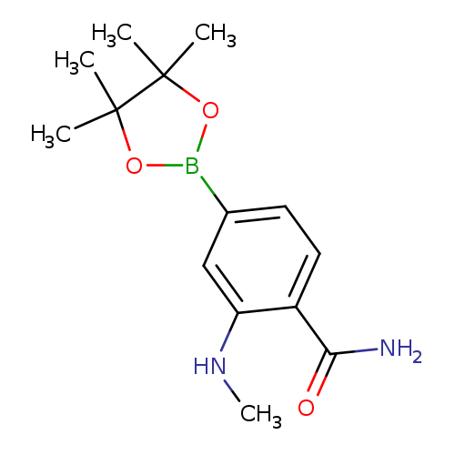 2-(methylamino)-4-(4,4,5,5-tetramethyl-1,3,2-dioxaborolan-2-yl)benzamide