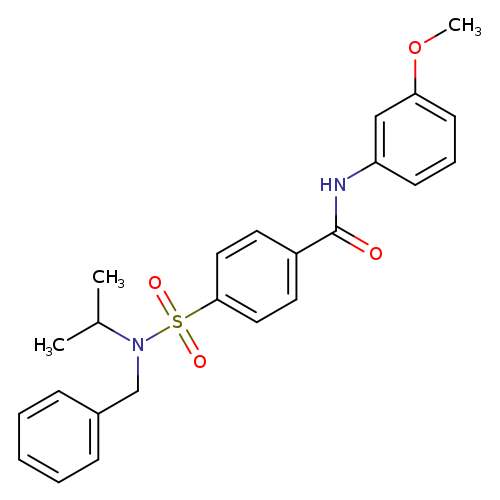 4-[benzyl(propan-2-yl)sulfamoyl]-N-(3-methoxyphenyl)benzamide