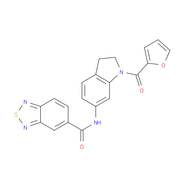 N-[1-(furan-2-carbonyl)-2,3-dihydro-1H-indol-6-yl]-2,1,3-benzothiadiazole-5-carboxamide