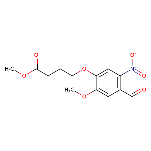Butanoic acid, 4-(4-formyl-2-methoxy-5-nitrophenoxy)-, methyl ester