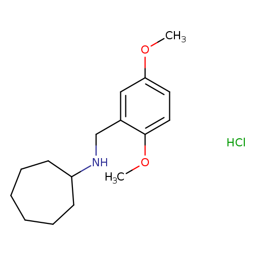 N-(2,5-dimethoxybenzyl)cycloheptanamine hydrochloride
