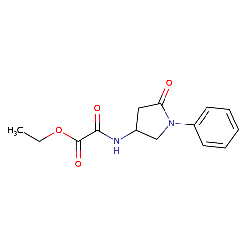 ethyl [(5-oxo-1-phenylpyrrolidin-3-yl)carbamoyl]formate