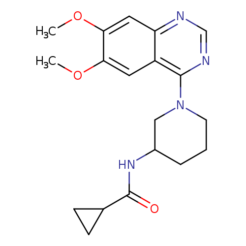 N-[1-(6,7-dimethoxyquinazolin-4-yl)piperidin-3-yl]cyclopropanecarboxamide