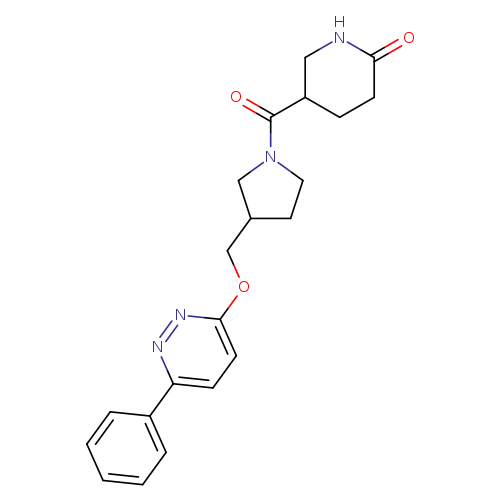 5-(3-{[(6-phenylpyridazin-3-yl)oxy]methyl}pyrrolidine-1-carbonyl)piperidin-2-one