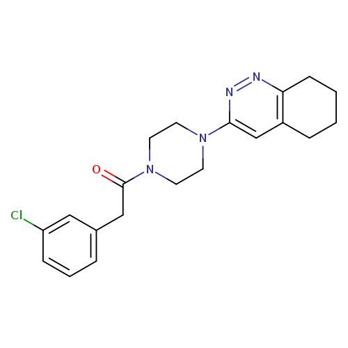 2-(3-chlorophenyl)-1-[4-(5,6,7,8-tetrahydrocinnolin-3-yl)piperazin-1-yl]ethan-1-one