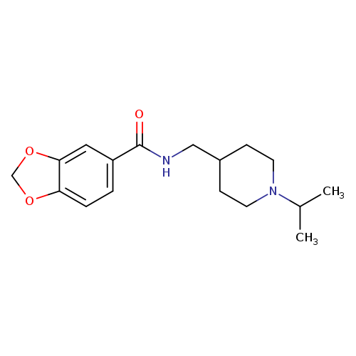 N-{[1-(propan-2-yl)piperidin-4-yl]methyl}-2H-1,3-benzodioxole-5-carboxamide