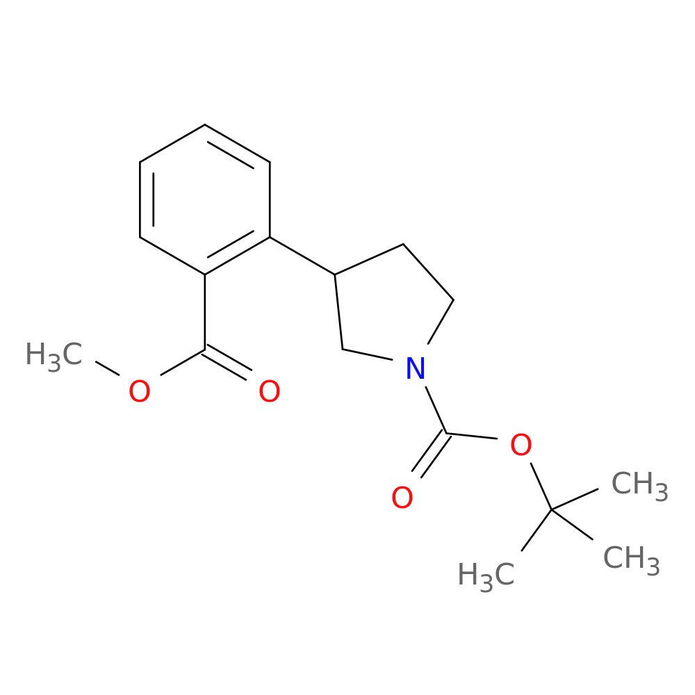 1,1-Dimethylethyl 3-[2-(methoxycarbonyl)phenyl]-1-pyrrolidinecarboxylate