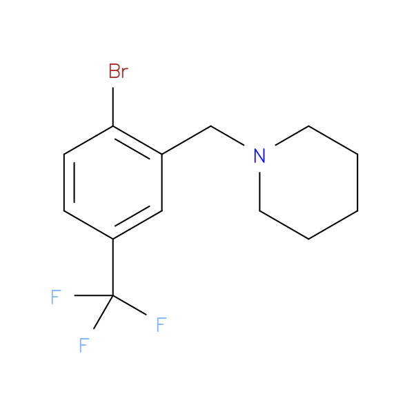 1-[[2-bromo-5-(trifluoromethyl)phenyl]methyl]-piperidine