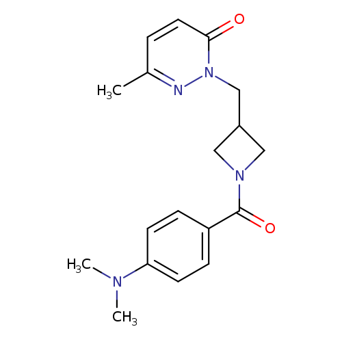 2-({1-[4-(dimethylamino)benzoyl]azetidin-3-yl}methyl)-6-methyl-2,3-dihydropyridazin-3-one