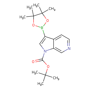 1H-Pyrrolo[2,3-c]pyridine-1-carboxylic acid, 3-(4,4,5,5-tetramethyl-1,3,2-dioxaborolan-2-yl)-, 1,1-dimethylethyl ester