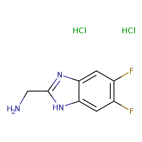 1-(5,6-difluoro-1H-1,3-benzodiazol-2-yl)methanamine dihydrochloride