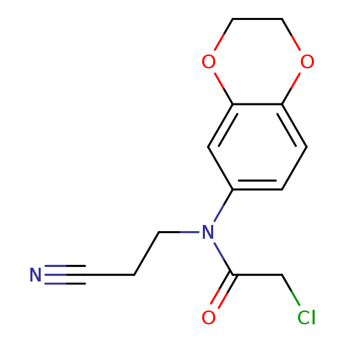 2-chloro-N-(2-cyanoethyl)-N-(2,3-dihydro-1,4-benzodioxin-6-yl)acetamide