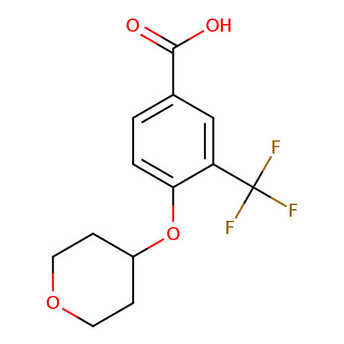 4-(Oxan-4-yloxy)-3-(trifluoromethyl)benzoic acid