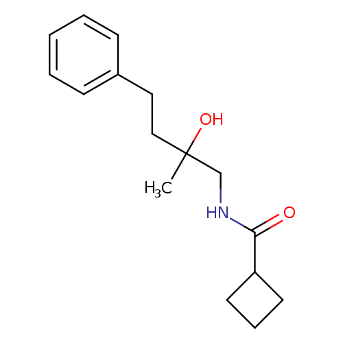 N-(2-hydroxy-2-methyl-4-phenylbutyl)cyclobutanecarboxamide