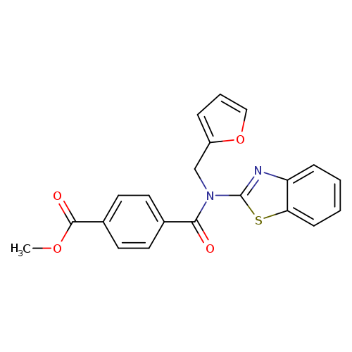 methyl 4-[(1,3-benzothiazol-2-yl)[(furan-2-yl)methyl]carbamoyl]benzoate