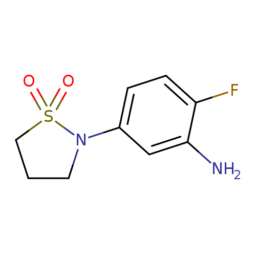 2-(3-amino-4-fluorophenyl)-1,2-thiazolidine-1,1-dione