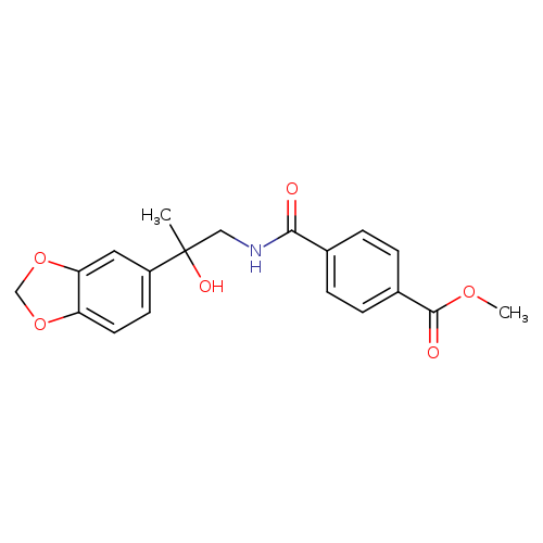 methyl 4-{[2-(2H-1,3-benzodioxol-5-yl)-2-hydroxypropyl]carbamoyl}benzoate