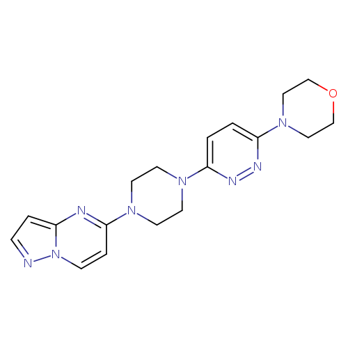 4-[6-(4-{pyrazolo[1,5-a]pyrimidin-5-yl}piperazin-1-yl)pyridazin-3-yl]morpholine