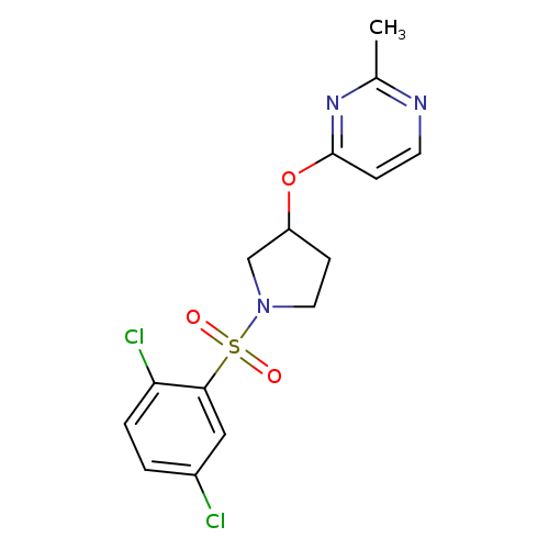 4-{[1-(2,5-dichlorobenzenesulfonyl)pyrrolidin-3-yl]oxy}-2-methylpyrimidine