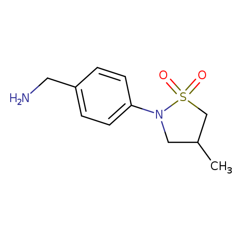 2-[4-(Aminomethyl)phenyl]-4-methyl-1lambda(6),2-thiazolidine-1,1-dione