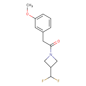 1-[3-(difluoromethyl)azetidin-1-yl]-2-(3-methoxyphenyl)ethan-1-one