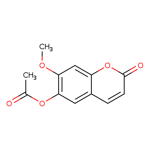 2H-1-Benzopyran-2-one, 6-(acetyloxy)-7-methoxy-