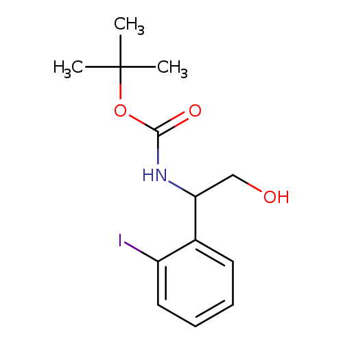 tert-butyl n-[2-hydroxy-1-(2-iodophenyl)ethyl]carbamate