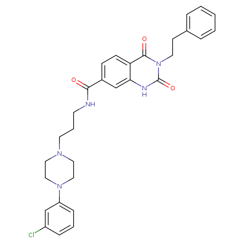 N-{3-[4-(3-chlorophenyl)piperazin-1-yl]propyl}-2,4-dioxo-3-(2-phenylethyl)-1,2,3,4-tetrahydroquinazoline-7-carboxamide