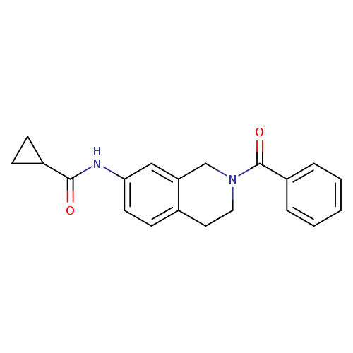 N-(2-benzoyl-1,2,3,4-tetrahydroisoquinolin-7-yl)cyclopropanecarboxamide