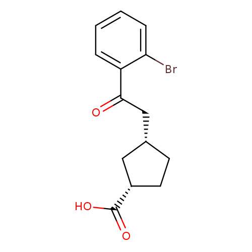 cis-3-[2-(2-Bromophenyl)-2-oxoethyl]cyclopentane-1-carboxylic acid