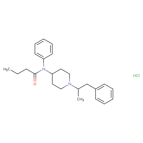 N-[1-(1-methyl-2-phenylethyl)-4-piperidinyl]-N-phenyl-butanamide,monohydrochloride