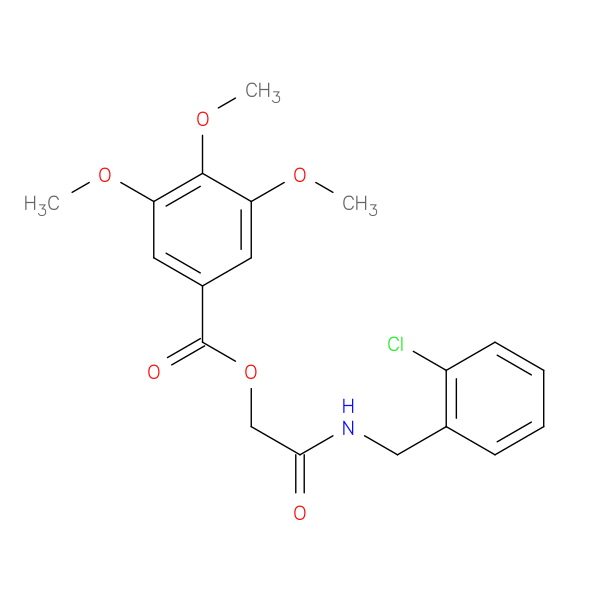 {[(2-chlorophenyl)methyl]carbamoyl}methyl 3,4,5-trimethoxybenzoate