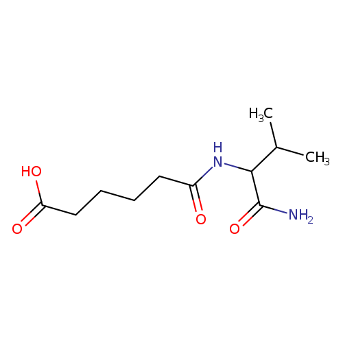 5-[(1-carbamoyl-2-methylpropyl)carbamoyl]pentanoic acid