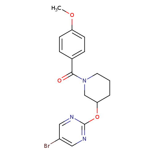 5-bromo-2-{[1-(4-methoxybenzoyl)piperidin-3-yl]oxy}pyrimidine