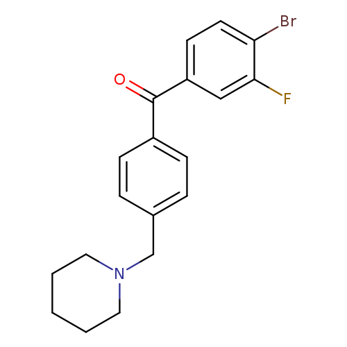 4-Bromo-3-fluoro-4'-piperidinomethyl benzophenone